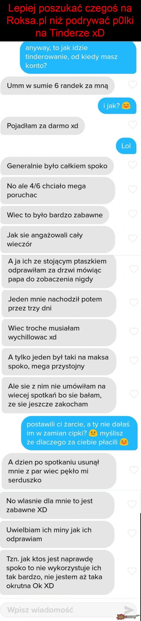 Zagadywanie na Tinderze