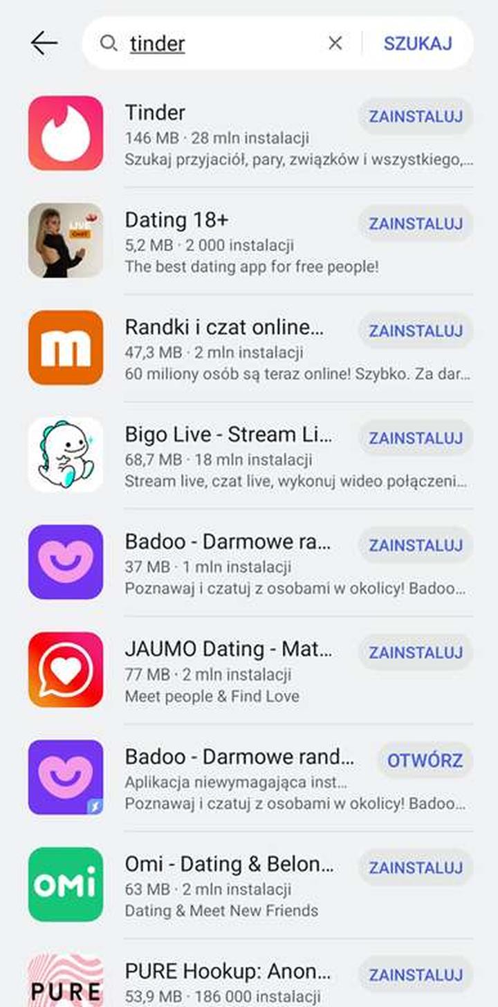 Zmiana lokalizacji na Tinderze
